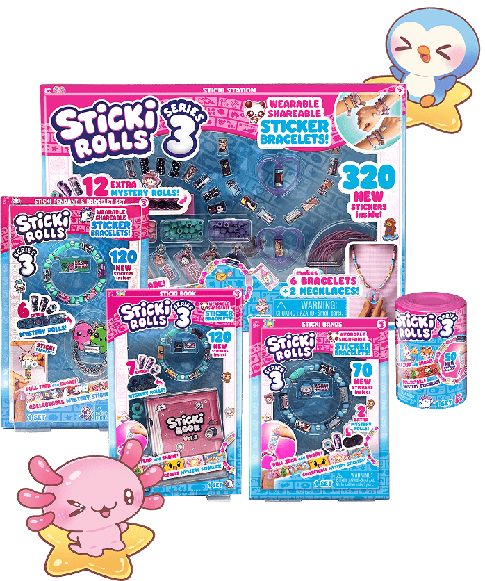 Sticki Rolls Series 3 sticker packs